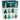 Medium festive trees gift bag by Roger La Borde with colorful holiday tree illustrations and sturdy paper handle.
