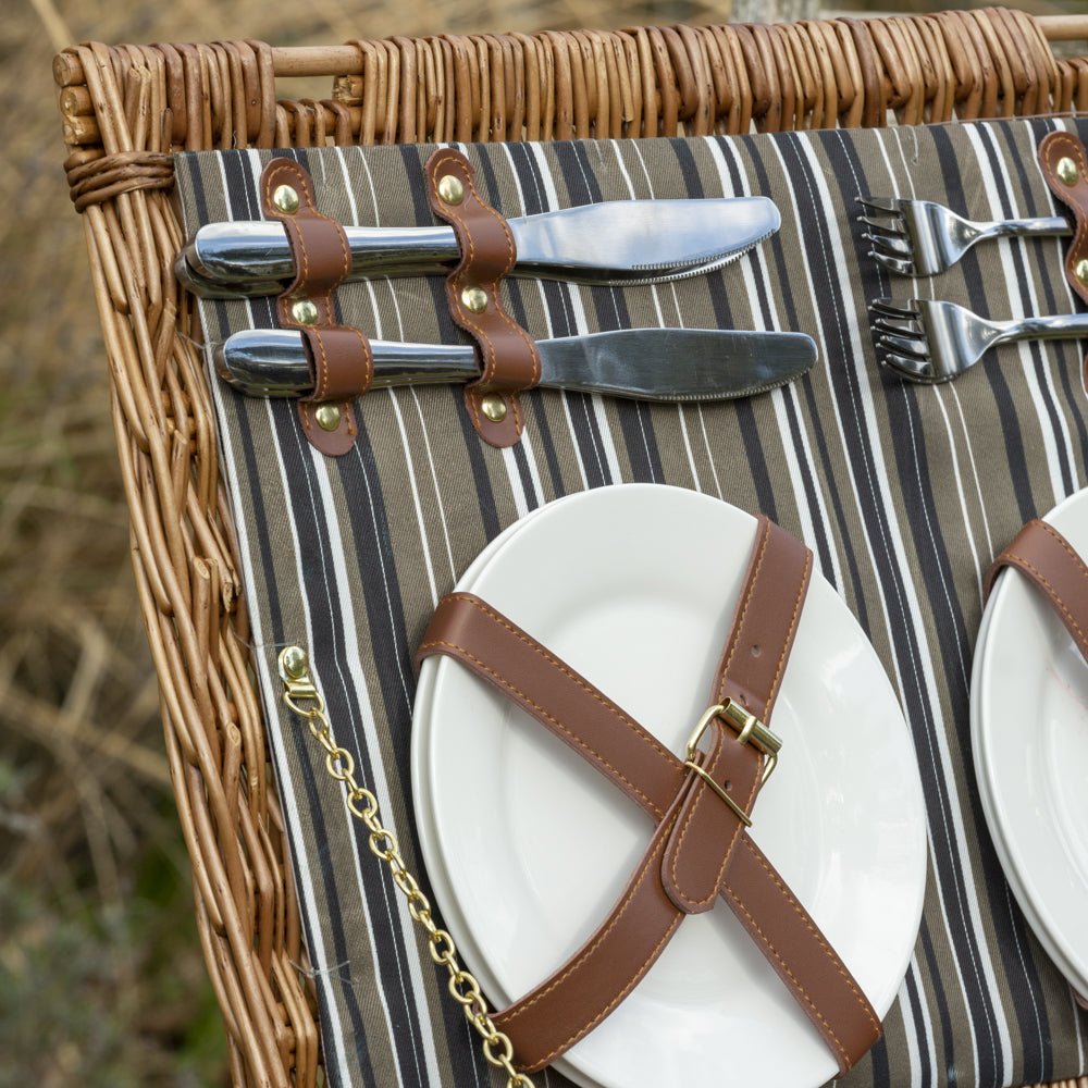 Four Person Fitted Picnic Basket - Bumble Living
