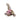 Girl Bunny on Bike Bristle Ornament 24cm - Bumble Living