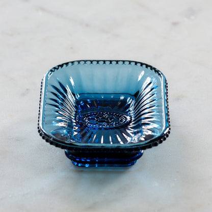 Glass Bijou Soap Dish Pale Blue - Bumble Living