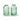 Green glass bottle vase with a stem design by Casa Verde, featuring a sleek and modern shape perfect for floral arrangements.
