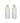 Grey Bottle With Gold Bugs Glass Vase 16cm Set Of 2 - Bumble Living