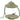 Antique green metal hanging bird feeder for garden, featuring a decorative design by Grand Illusions.