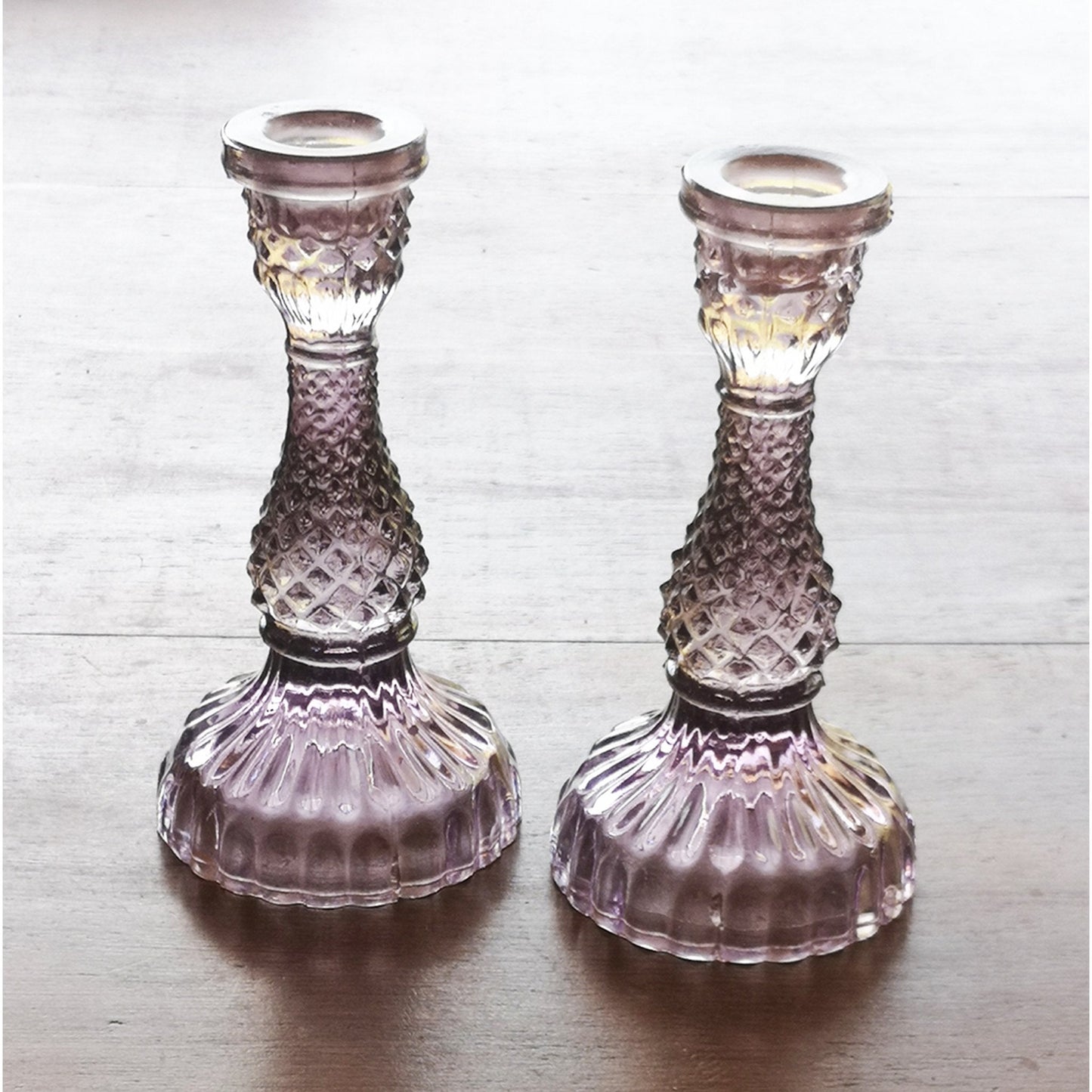 Heather Glass Candle Holder - Bumble Living