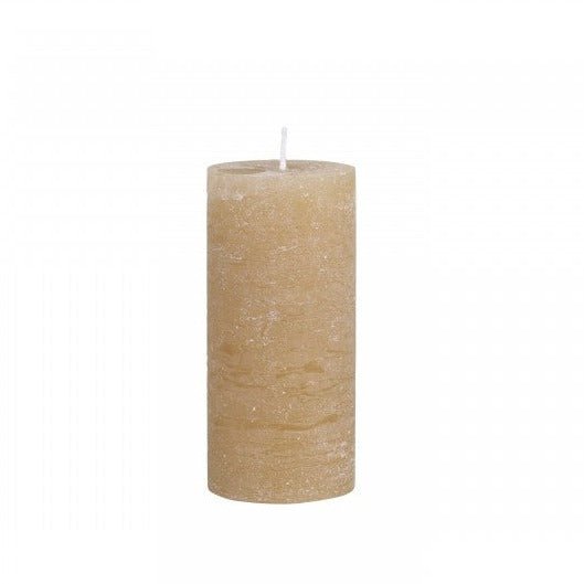 Honey Macon Pillar candle rustic 60 h - Bumble Living