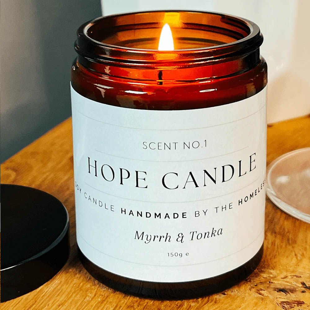 Labre's Hope Myrrh & Tonka Small Candle - Bumble Living