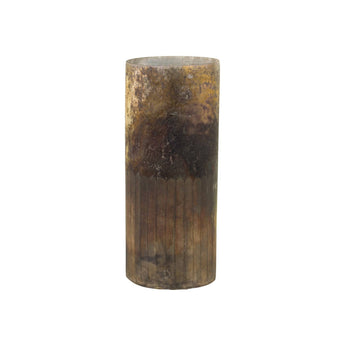 Large antique mocca vase by Chic Antique, featuring detailed vintage design and a classic shape suitable for elegant decor.