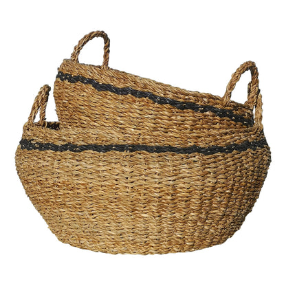 Large Hogla Stripe Basket - Bumble Living