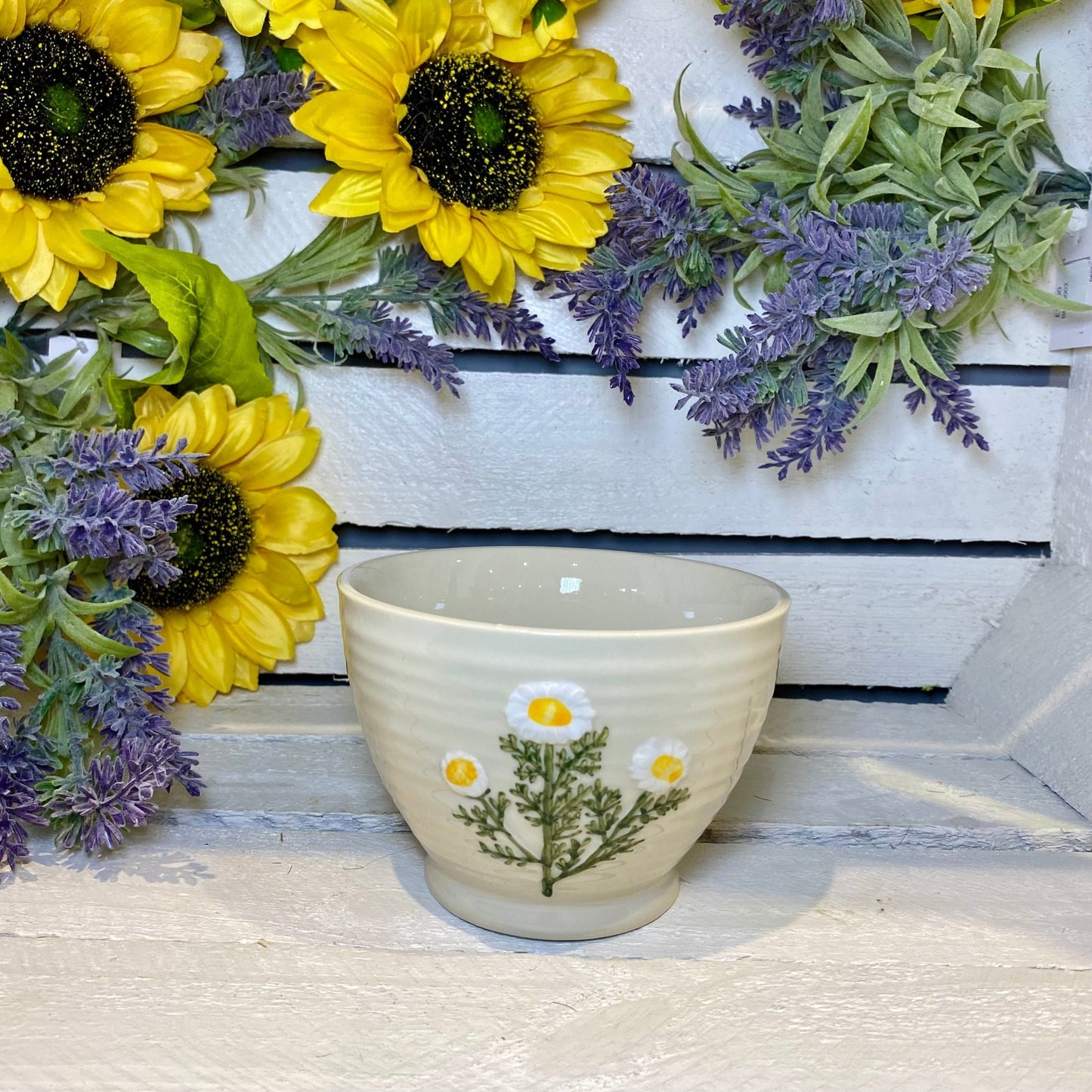 Margerite Daisy Ceramic Bowl 13cm - Bumble Living
