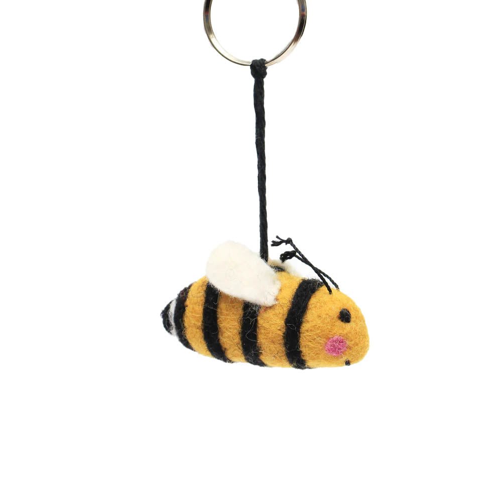 Mini 3D Bee Key Ring - Bumble Living