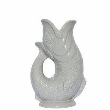 Large Mushroom Original Gluggle Jug by The Gluggle Jug Factory featuring a distinctive glazed ceramic design and traditional shape.
