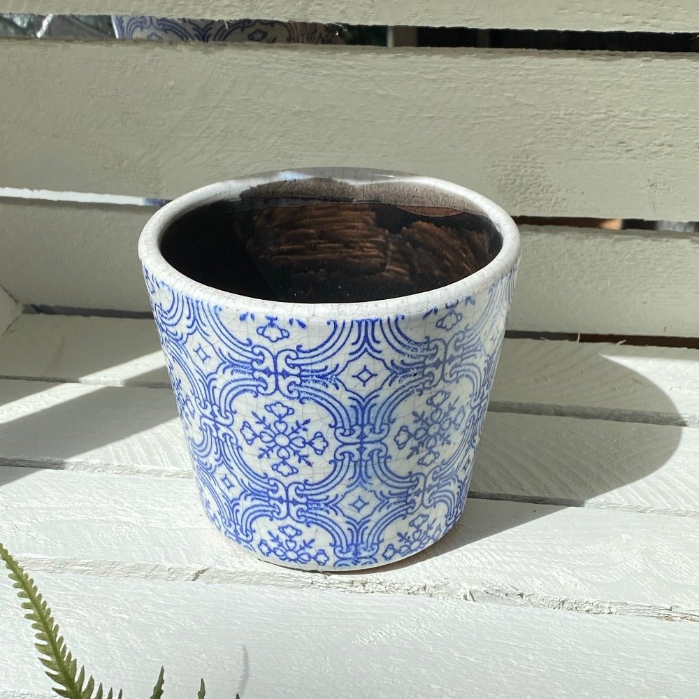 Old Style Dutch Pot Blue - Assorted Designs - Bumble Living