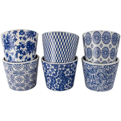 Old Style Dutch Pot Blue - Assorted Designs - Bumble Living