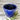 Old-style Dutch Pot by Grand Illusions featuring six assorted blue and green ceramic designs.