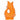 Large orange Gluggle Jug by The Gluggle Jug Factory, classic ceramic water pitcher with a spout and decorative design.