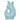 Pale blue Mini Gluggle Jug by The Gluggle Jug Factory, featuring a classic ceramic design with a spout and decorative details.
