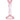 Pastel Pink Glass Candlestick 15cm - Bumble Living