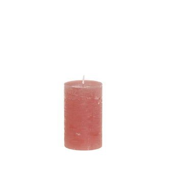 Chic Antique Raspberry Macon Pillar Candle with 16-hour burn time, featuring a vibrant raspberry color and classic pillar candle design.