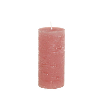 Chic Antique Raspberry Macon Pillar Candle, 60-hour burn time, featuring a vibrant raspberry color and classic pillar shape.