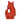 Red Original Gluggle Jug XL, a ceramic decorative jug with a playful spout and handle, designed by The Gluggle Jug Factory.