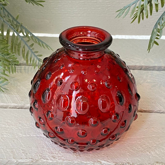 Red Stem Design Bottle Vase - Bumble Living