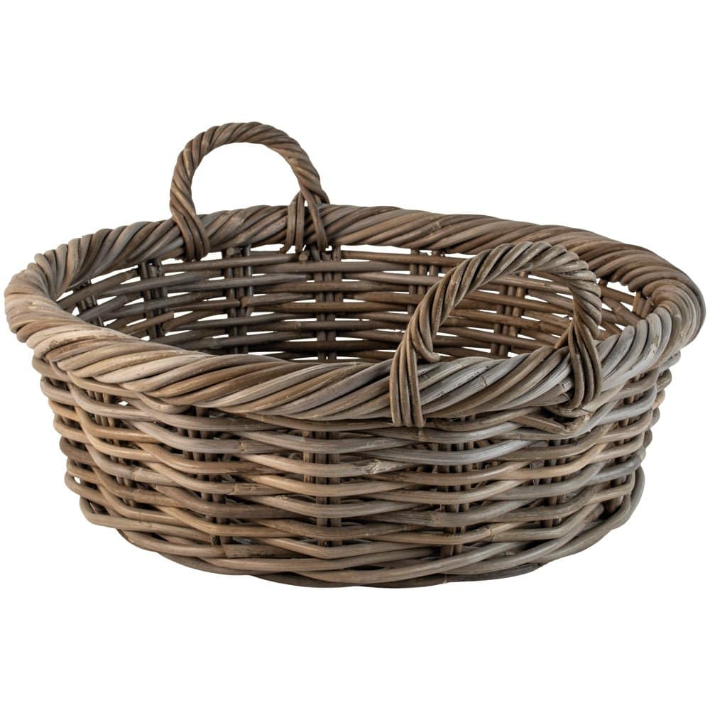 Round Kubu Basket Twisted Rim Bumble Living