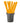 Rustic Dinner Candle Ochre 23x270mm - Bumble Living