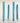 Rustic Dinner Candle Turquoise 23x270mm - Bumble Living