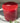 Rustic Pillar Candle Lipstick Red 100x100mm - Bumble Living