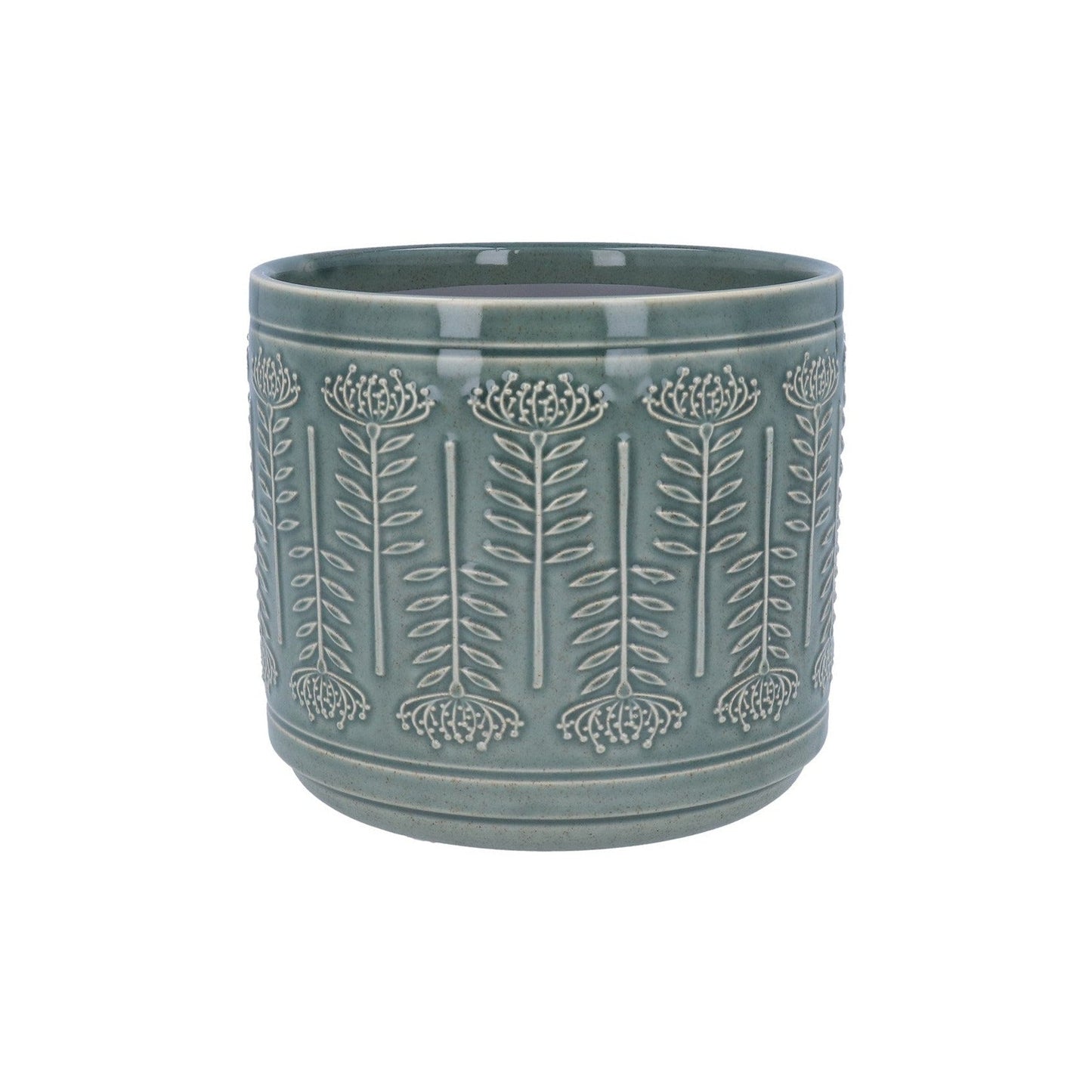 Sage Protea Stoneware Pot 14cm - Bumble Living