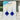 Sea Blue Diamond Glass Drop Earrings - Bumble Living