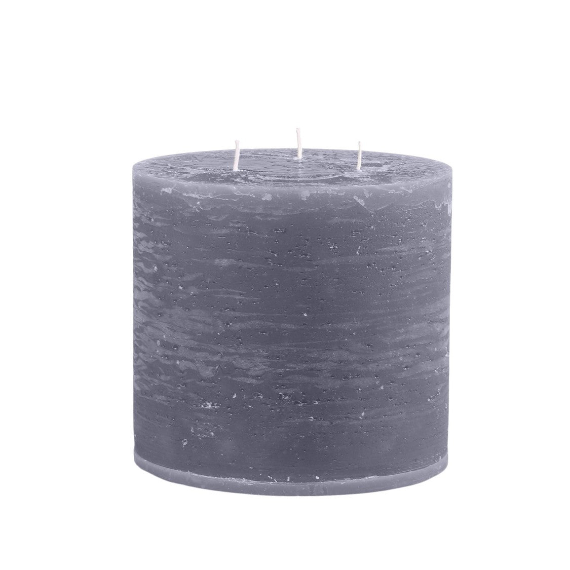 Stone Rustic 3 Wick Pillar Candle 80 hours - Bumble Living