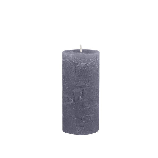Stone Rustic Pillar Candle 16 hours - Bumble Living