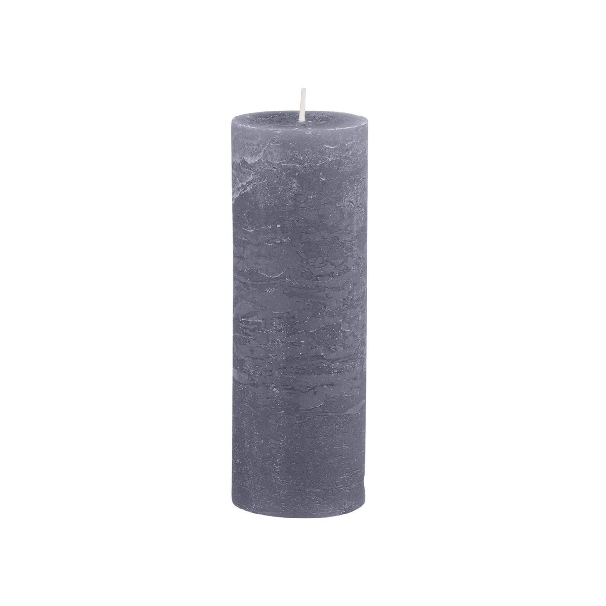 Stone Rustic Pillar Candle 80 hours - Bumble Living