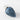 Ice blue swirl teardrop bauble by Grand Illusions, featuring a glossy, swirling pattern and teardrop shape for festive holiday decor.