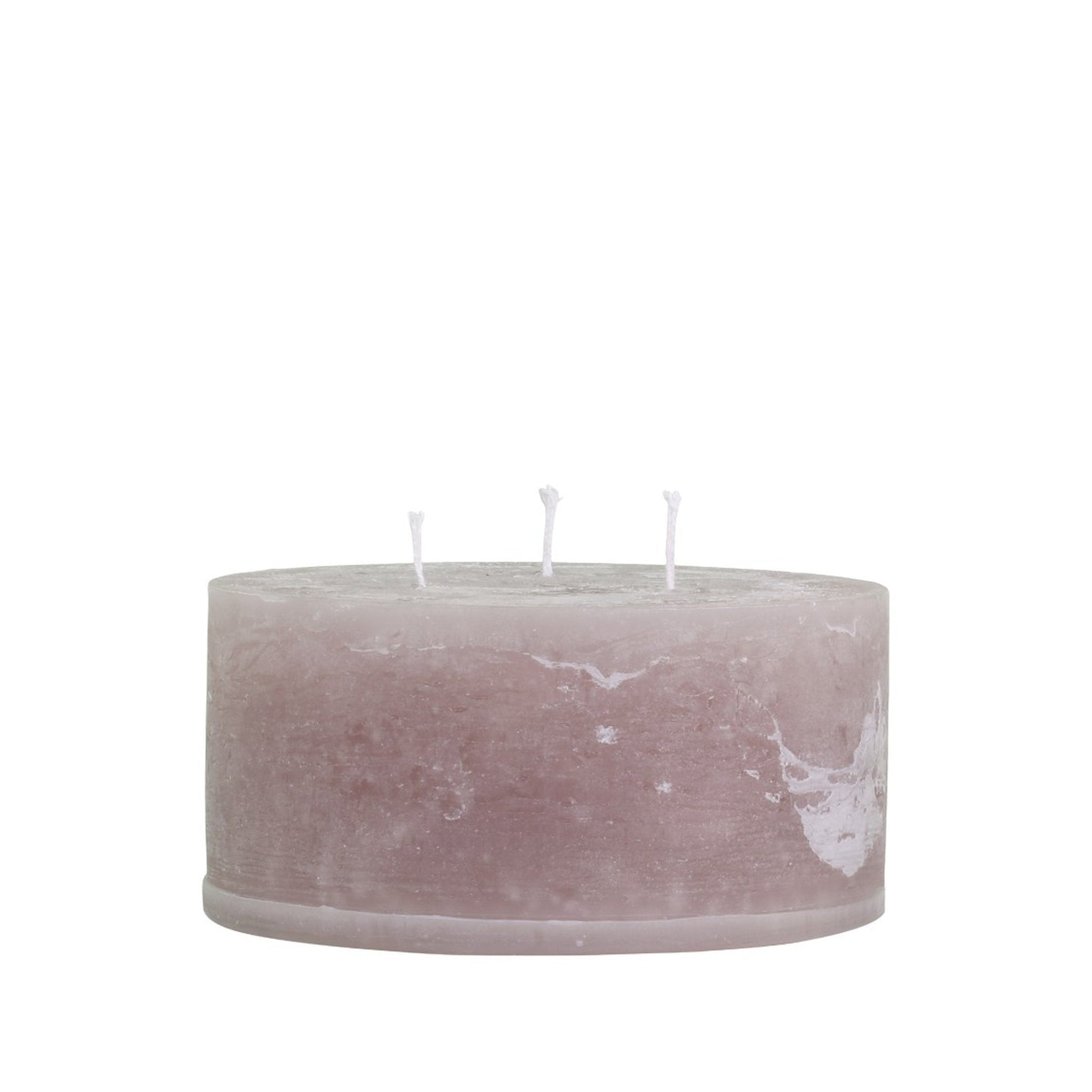 Taupe Rustic 3 Wick Pillar Candle 42 hours - Bumble Living