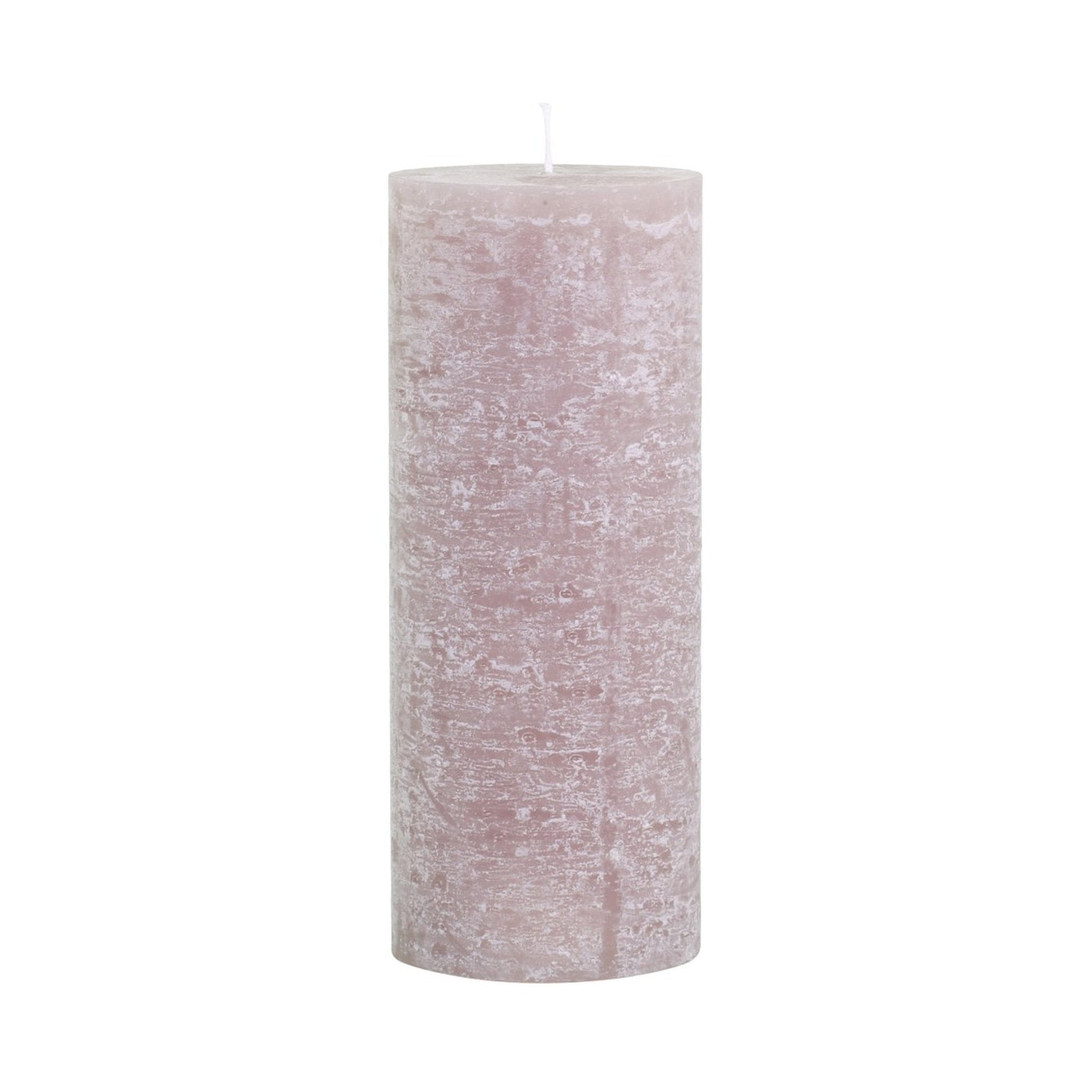 Taupe Rustic Pillar Candle 150 hours - Bumble Living
