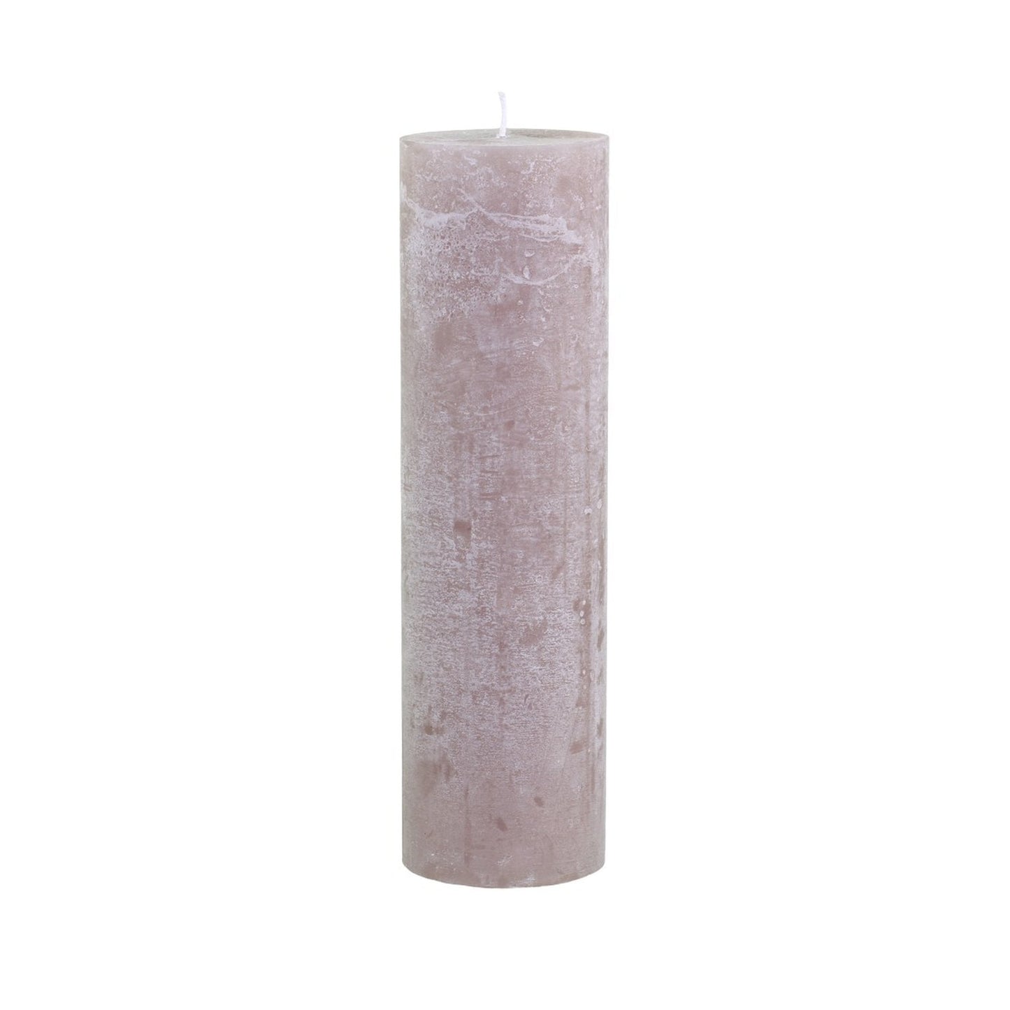 Taupe Rustic Pillar Candle 210 hours - Bumble Living