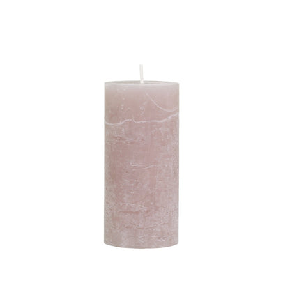 Taupe Rustic Pillar Candle 60 hours - Bumble Living