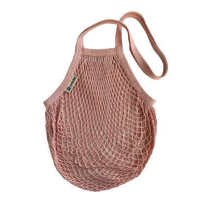 Turtle Bags Organic Long Handled String Bag Blush - Bumble Living
