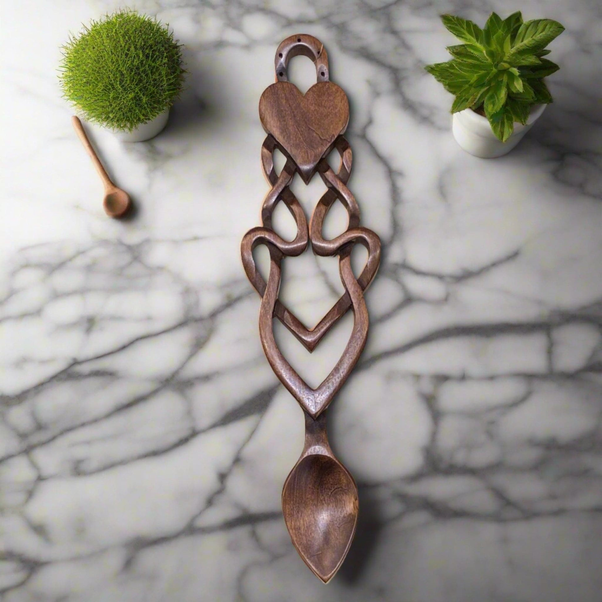 Traditional Celtic Welsh Love Spoon Bumble Living