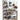 Wooden 5-rung ladder shelving unit by Chic Antique, showcasing rustic wood finish and sturdy design for storage and display.